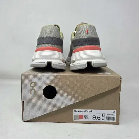 New 9.5 ON Cloudnova Form 2 sneakers in Chalk / Salmon from Anthropologie - Picture 2 of 11